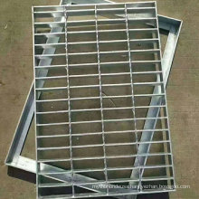 Checkered Plate Trench Cover Drain Stainless Steel Bar Grating Cover with Frame